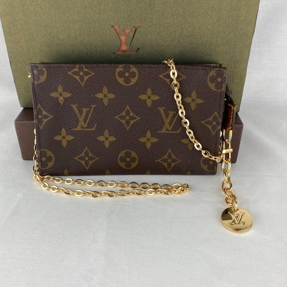 Louis Vuitton Handbags - LOUIS VUITTON Monogram Pouch 16 on Chain w/ Charm